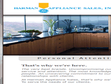 Tablet Screenshot of harmanappliance.com